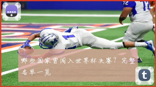 哪些国家曾闯入世界杯决赛?完整名单一览